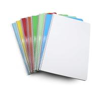 DOJA Barcelona | Cuaderno A4 | Pack 8 | Con Tapa Blanda | 80 Hojas Lisas | Libretas A4 de Colores Aleatorios | Libreta Lisa, Hojas Blancas, para Estudiantes, Cuaderno Dibujo, Espiral...