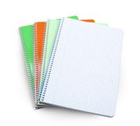 DOJA Barcelona | Cuaderno A5 | Libreta A5 Cuadriculada con Tapa Blanda | Pack 4 | 210x148mm | 80 Hojas | 4x4 mm | Libreta Colores Aleatorios | Cuadernos Escolares, Cuadernos Espiral, Surtido Colores