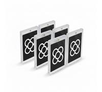 DOJA Barcelona Fundas Cartas Magnéticas - Magnetic Card Holder 130PT - Pack 6 - Cierre Magnético, Protección UV, Diseño Compacto para Fundas, Toploader Cromos Futbol