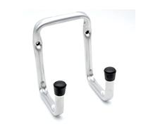 DOJA Barcelona | Ganchos para Colgar | 2 Soporte Doble Gancho Pared | 120 x 300 x 50 mm | Acero Galvanizado | Colgador Universal para Manguera Jardin, Silla Plegable Playa, Soporte Bicicletas Pared..