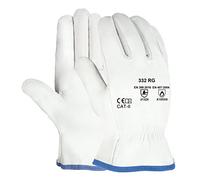 DOJA Barcelona | Guantes Trabajo Piel Cuero | 6 Pares | Guantes Trabajo Talla 9 / L | Guantes de Seguridad | Guantes Proteccion de Cuero | Uso Agrícola, Cadenas Montaje, Refinerías y Ferrocarriles