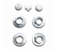 DOJA Barcelona Kit Universal Tapones Radiador - 1/2 Zincado - Tapones Calefacción Reductor para Radiador, Fácil Instalación - Incluye Purgador, Tapón Ciego Y Adaptadores Para Tubería Y Válvula.