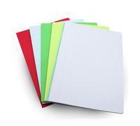 DOJA Barcelona | Libretas Grapadas A4 Cuadriculada | Pack 5 | 210x297mm | 48 Hojas 4x4mm de 70g | Sin Espiral | Tapa Blanda | Colores Aleatorios | Cuaderno Grapas a4 | Libreta Escolar | Cuaderno