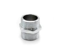 DOJA Barcelona | Machon Laton Cromado | Macho | 1/2" | PACK 4 | Reductor Tuberia | Machon Roscado para Aire, Agua, Gas, Combustible, Aceite | Machon Reducido de Agua para Grifo para Circulación Tubo