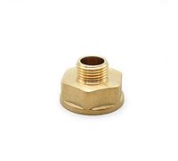 DOJA Barcelona | Manguito Reductor M-H | Adaptador 3/8 a 3/4 | 4 Reducciones de Tubo | Laton | Conector para Grifo Ducha, Manguera Ducha, Alcachofa Ducha con Manguera, Desague Lavadora, Grifo Jardin