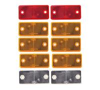 DOJA Barcelona | Mix Reflectante para Remolques Rectangular | Pack 10 | Universal | Reflectantes Remolque, Catadioptrico Tractor, Reflectores Coche, Catadioptrico Moto, Caravana, Bicicleta …