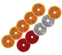 DOJA Barcelona | Mix Reflectante para Remolques Redondos| Pack 10 | Universal | Reflectantes Remolque, Catadioptrico Tractor, Reflectores Coche, Catadioptrico Moto, Caravana, Bicicleta …