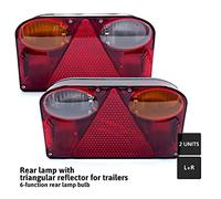 DOJA Barcelona | Pilotos Traseros Remolque | 6 Funciones | Luz de Posicion, Piloto de Matricula, Luz de Freno, Luz de Dirección, Antiniebla, Piloto Marcha Atras | Piloto Trasero | Pilotos Remolque