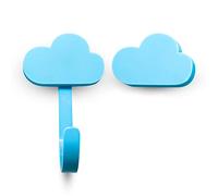 DOJA Barcelona | Pomos y Tiradores Infantiles + Perchero Infantil | 4 Tiradores Cajones Infantiles Nubes y 4 Ganchos para Colgar Nubes | Goma y Zinc-Aluminium | para Decoracion Habitacion Infantil...