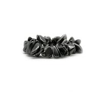 DOJA Barcelona | Pulsera Chip Shungit | PACK 2 | Shungita Piedra Natural | Pulseras Elasticas Minerales Naturales, Piedras Energeticas, Cristales Curativos | Piedras Curativas Hombre y Mujer