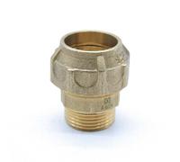 DOJA Barcelona | Racor Recto Macho Polietileno | PE | Racor Tubo Polietileno | Racor Fontaneria de Compresión | 20x1/2" | Conector Tubería para Proyectos de precisión | Racor para Sistemas de Agua