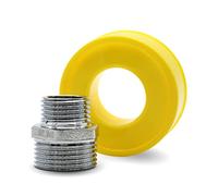 DOJA Barcelona | Reductor Laton Cromado | 3/4" x 1/2" | PACK 4 | Reductor Tuberia | Machon Reductor Aire, Agua, Gas, Combustible, Aceite | Reductor de Agua para Grifo para Asegurar Circulación Tubo