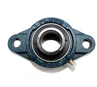 DOJA Barcelona | Rodamiento con Soporte UCFL 206 | 2 Soporte con Rodamientos de Bolas | para Eje de Ø 30mm | Rodamiento de Acero | Cojinetes y Rodamientos para Aplicaciones Industriales y Generales