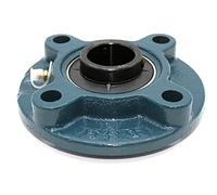 DOJA Barcelona | Rodamientos con Soporte UCFC 206 | 2 Soporte Redondo con Rodamientos de Bolas | 30*125*36,50mm | Rodamiento Acero | Cojinetes y Rodamientos para Compensar Errores de Alineación Eje