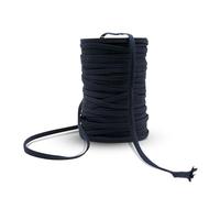 DOJA Barcelona | Rollo de Cuerda | Bobina 100m | Cordones Azul Marino | Anchura 9mm | Poliester | Cordones Planos | para Cordones Zapatillas Deporte, Cuerda Paracord, Pulseras, Cordones Botas