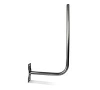 DOJA Barcelona | Soporte Antena Pared | Pack 1 | Mastil Antena en L | Ø 25mm | 30 X 58cm | Soporte TV en Acero | Accesorios Parabolica