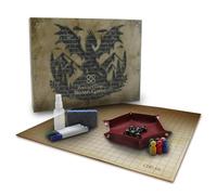 DOJA Barcelona | Tablero para Juego de rol para Batallas | Incluye: Bandeja Dados, Dados de rol, Tablero de Doble Cara y Fichas | Mapa de Juego | Tapete Reutilizable, Accesorios para Juego de Mesa