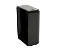 DOJA Barcelona Tapones Rectangulares para Postes Valla - Negro - Pack 12-60x40mm - Protección Eficaz, Tapa para Postes Resistente, Estetica Moderna, Tapones de Plastico, Impide Filtración