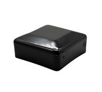 DOJA Barcelona Tapones Rectangulares para Postes Valla - Negro - Pack 12-60x60mm - Protección Eficaz, Tapa para Postes Resistente, Estetica Moderna, Tapones de Plastico, Impide Filtración