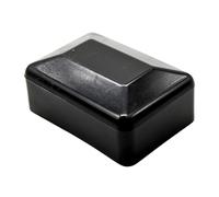DOJA Barcelona Tapones Rectangulares para Postes Valla - Negro - Pack 12-80x40mm - Protección Eficaz, Tapa para Postes Resistente, Estetica Moderna, Tapones de Plastico, Impide Filtración