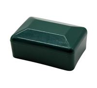 DOJA Barcelona Tapones Rectangulares para Postes Valla - Verde - Pack 12-60x40mm - Protección Eficaz, Tapa para Postes Resistente, Estetica Moderna, Tapones de Plastico, Impide Filtración