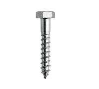 DOJA Barcelona | Tirafondos Cabeza Hexagonal | Tirafondos para Madera | 6 x 50 | Acero Galvanizado | PACK 50 | Tornillos para Madera | Amplio Uso: Construcción, Carpintería, Diseño de Interiores