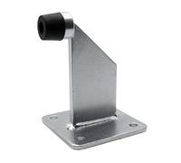 DOJA Barcelona Tope de puerta con Tope de Goma - 100x100x142mm - Acero Galvanizado Resistente y Fácil Instalación - Tope Puerta, Sujeta Puertas Antigolpes Evitando Impactos en Pared, Retenedor