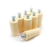 DOJA Barcelona | Topes Persianas | Pack de 8 | Topes Persiana Marfil | Longitud 40mm | PVC | Para Recambios Para Persianas Enrollables, Accesorios De Persianas, Tope Amortiguador para Persiana