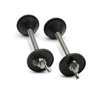 DOJA Barcelona | Tornillos Cisterna WC | Pack 2 | Cisterna Universal | Kit: Espárrago M8x90 + Goma Cónic Arandela Plan Tuerca Mariposa | Acero Inoxidable | Junta WC | Para Fijacion de Cisterna