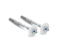 DOJA Barcelona | Tornillos de Fijacion para Lavabo | M8x100 | Pack 2 | Fijacion Lavabo | Tornillos Sujetar Lavabo | Tacos Sujeción Lavabo, Fijacion Inodoro, Sujecion Cisterna Baño, Recambios, Vater