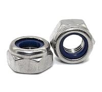 DOJA Barcelona | Tuercas de Seguridad | 25 Pcs Tuerca Autoblocante M16 | 24 x 26,8 x 16mm | en Acero Galvanizado | Tuerca Hexagonal Roscada con Freno, Antivibración, Autoblocante