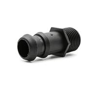 DOJA Barcelona | Union Rosca Macho Riego | 16mm | 1/2" | Pack 100 | Adaptador Grifo Rosca Macho | Union Manguera Jardin| Jardinería, Adaptador para Manguera de Riego, Tubo Riego, Conexión Goteo