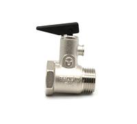 DOJA Barcelona | Valvula de Seguridad Termo | Valvula Purgar Radiadores | 1/2" Macho - Hembra con Palanca | 8,5 ± 0,5 Bar | Válvula para Termo Electrico, Calentador de Agua Electrico, Calefaccion