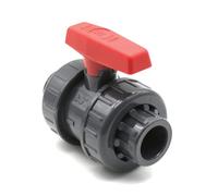 DOJA Barcelona | Valvula PVC 50 | Llave de Paso Agua Encolar | Ø 50mm * PN 10 | Válvula de Bola en PVC | para Desatascador Tuberias, Grifo para Bidon, Piscina, PVC tubo, Valvula Antiretorno Agua...