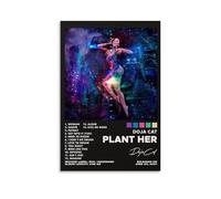 Doja Cat Album Planet Her Póster de pared con diseño de portada para dormitorio, póster artístico de pared de 40 x 60 cm, estilo sin marco