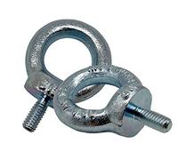 DOJA Industrial | Anilla de Elevacion Macho M6 | PACK 12 | Tuercas de Acero Galvanizado para Levantar Pesos | Anillas para Tornillos Cancamos de Uso Doméstico o Industrial | Para pared, Suelo Techo