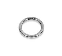 DOJA Industrial | Anillas Metalicas Soldadas | PACK 25 | 3 x 20 mm | Mosquetón Redondo | Hebilla de Anillo en O | Aros Redondos de Metal en el Punto de Soldado | Para bolsos, Mochilas, Bricolaje...