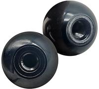 DOJA INDUSTRIAL | Bola Roscada | M6 | PACK 5 | Pomo de Bola con Insertos Roscados | Perilla de Palanca Esférica de Plástico | Alto Aislamiento | Bolas Baquelita Palanca Maquinas, Perilla Palancas