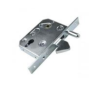 DOJA Industrial | Cerradura Gancho Puerta | 50 mm | 1 unidad | Cerraduras de Embutir para Puertas Correderas | Herraje para Puerta Corredera a suelo | Uso: Interior y Exterior