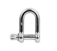 DOJA INDUSTRIAL | Grilletes de Acero Galvanizado M8 | Pack de 10 | Rectos para Colgar Saco de Boxeo, Cables y Cadenas | Grilletes 4x4 en D para Cargas Pesadas y Transporte