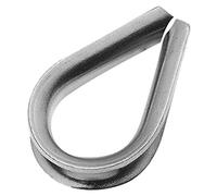 DOJA Industrial | Guardacabos de Acero M5 | PACK 50 | Dedales para Cuerda o Cable Metalicos | Acero Galvanizado | Tamaño 5mm | Uso: Abrazaderas para cable de acero, Cables Tendedero, Cuerda Escalada