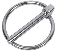 DOJA INDUSTRIAL | Pasadores de Anilla | Tamano: 10 x 46 | 50 Unidades | Pasador de Acero Galvanizado | Uso: Pasadores Tractor, Agricola, Seguridad, Repuestos Bloqueo, Bulones Tractor