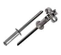 DOJA Industrial | Remaches Ciegos Ø4,8*17mm | Pack 250 | Remaches Aluminio de Cabeza Alomada Flor | para Unir Todo Tipo de Materiales Metal | Ideales para Matricula, Remachadora Neumatica, Caja Metal