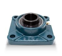 DOJA Industrial | Rodamientos con Soporte UCF 204 | Cojinetes de Bolas para Eje de 20mm | Pack de 2 unidades | Principales usos: Fresadoras, Impresora 3D, Bricolaje.