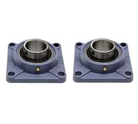DOJA Industrial | Rodamientos con Soporte UCF 204 | Cojinetes de Bolas para Eje de 20mm | Pack de 2 unidades | Principales usos: Fresadoras, Impresora 3D, Bricolaje.
