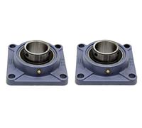DOJA Industrial | Rodamientos con Soporte UCF 208 | Cojinetes de Bolas para Eje de 40mm | Pack de 2 unidades | Principales usos: Fresadoras, Impresora 3D, Bricolaje.
