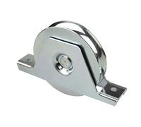 DOJA Industrial | Rueda Puertas Correderas con Soporte Atornillar | 80 x 20 | 2 Unidades | Ruedas Puertas Gola a U | Aplicación: Puerta corredera, Ventana, Armario, Mampara