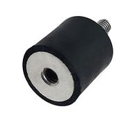 DOJA INDUSTRIAL | Silentblock Aire Acondicionado M8 | 25x20 | Rosca-Tuerca | PACK 4 | Patas Aire Acondicionado | SilentBlock Goma + Acero cincado | Taco Goma Antivibracion | Soporte Amortiguador