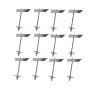 DOJA Industrial | Taco Basculante M6 | PACK 12 | Anclaje de Vuelco para fijación de elementos en pared hueca o techo | Tacos de Vuelco de Balancín para fijar ventiladores de pared, entre otros usos.