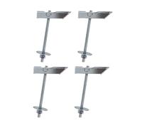 DOJA Industrial | Taco Basculante M6 | PACK 4 | Anclaje de Vuelco para fijación de elementos en pared hueca o techo | Tacos de Vuelco de Balancín para fijar ventiladores de pared, entre otros usos.